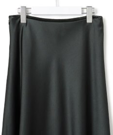 23区 【洗える】ヴィンテージサテン Iライン スカート
