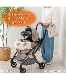 PET PARADISE ペットパラダイス くまちゃん織り 遠赤外線 カート用 クッション
