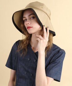 TOCCA 【紫外線90%カット・吸水速乾・抗菌防臭・接触冷感・洗える・サイズ調整可】TRIM RIBBON BUCKET HAT バケットハット
