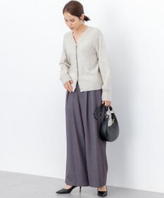 組曲 L 【加藤ローサさん着用】ラメストライプ ワイドパンツ