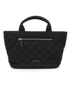 TOCCA TRACE PAVE FASTENER TOTE ナイロンキルトバッグ
