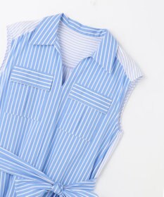 GRACE CONTINENTAL ティアードコンビシャツワンピース