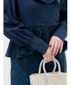 Te chichi ラッフルフリルペプラムブラウス