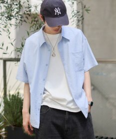 WEGO クロップドSSサッカーストライプシャツ