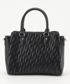 LA BAGAGERIE ランダムプリーツ2WAYハンドバッグ