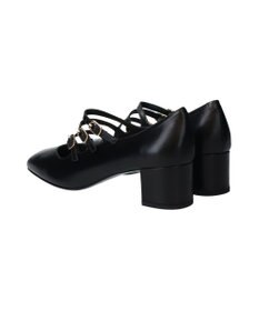 INTER-CHAUSSURES 【FABIO RUSCONI】スクエアトウトリプルストラップパンプス