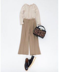 ANY SIS 【蓄熱効果】サーモトロン 2WAYストレッチ ワイドパンツ