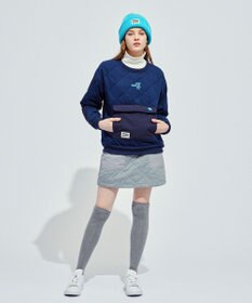 PW CIRCULUS 【裏地付き/防寒】【WOMEN】キルティングスエットプルオーバー