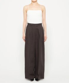 uncrave テンセルライトリネン ワイドパンツ