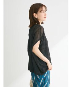 Green Parks 透かし柄ポンチョニットカーディガン