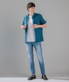 JOSEPH HOMME パターンジャガードストレッチ  /  レギュラーカラー半袖シャツ