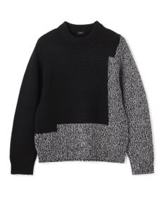 JOSEPH HOMME メリノコントラスト　ローゲージニット　