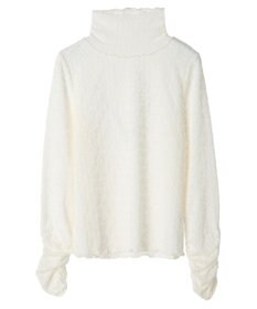 earth music&ecology 起毛レースハイネックインナー