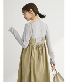 Green Parks 配色ステッチシアーリブプルオーバー