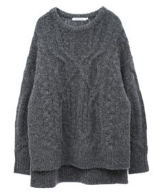 AMERICAN HOLIC ローゲージアラン柄ニットプルオーバー