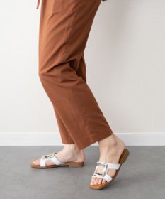 INTER-CHAUSSURES 【Oh my Sandals】メタルバックルフラットサンダル