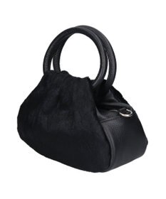 INTER-CHAUSSURES 【ANDREA CARDONE】異素材コンビハンドバッグ