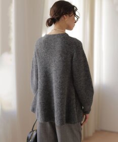 組曲 L へアリーヤーン フレア ニット