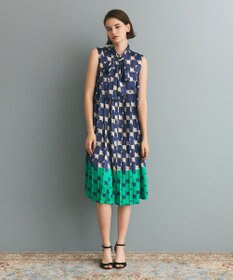 GRACE CONTINENTAL ハートラインボウタイワンピース