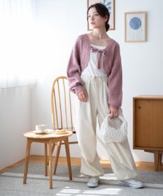 WEGO リボンニットボレロ