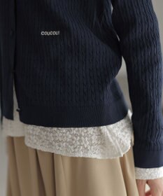 組曲 【WEB限定】フラワーチュールブラウスライク カットソー