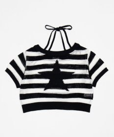 WEGO オフショルメッシュニット（S）
