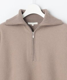 自由区 L 【SHIHOさん着用】ボイルドウールハーフジップ ニット