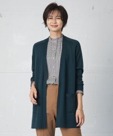 J.PRESS LADIES S 【洗える】KNIT BASIC ロング カーディガン