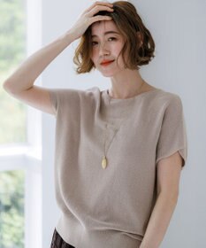 23区 【WEB&一部店舗限定】クレープコットン アゼラメ ニット