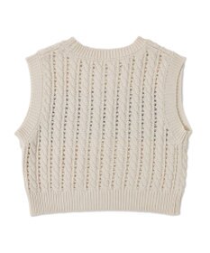 WEGO ロゴケーブルメッシュベスト