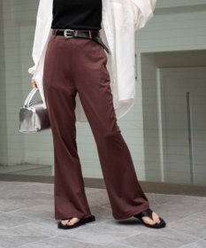 WEGO ポンチセンタープレスフレアパンツ