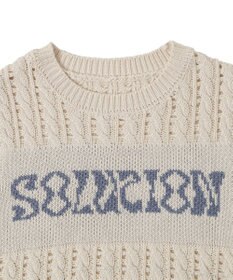 WEGO ロゴケーブルメッシュベスト