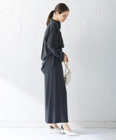 ICB 【洗える】 フィブリルツイル ロングシャツ