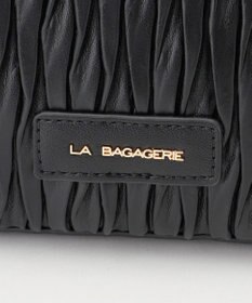 LA BAGAGERIE ランダムプリーツ2WAYハンドバッグ