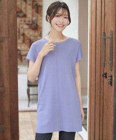 Tiaclasse 【新色追加】フレンチスリーブニットチュニック