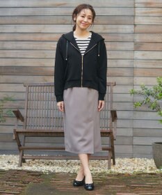 Feroux 【洗える】タックストレート スカート