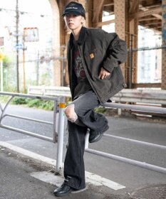 WEGO 【ユニセックス着用ITEM/MLサイズ展開】ワーカーズキルティングZIPジャケット