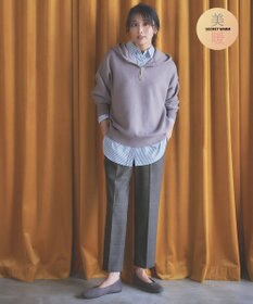 ANY 【ウエストゴム/リントラク加工/裏起毛/ストレッチ】シークレットウォーム　テーパードパンツ