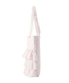 Maison de FLEUR サテンフロントフリルスクエアトートバッグ