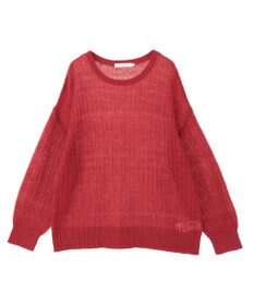 AMERICAN HOLIC モヘアタッチルーズ編みプルオーバー