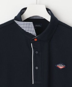 23区GOLF 長く愛せる定番人気！【MEN】【日本製】ハニカムカノコ 長袖ポロシャツ