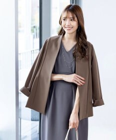 Tiaclasse 【洗える】ハイストレッチジョーゼットワンピース