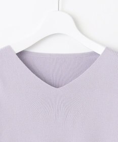 Feroux 【洗える】Vネック プルオーバー ニット