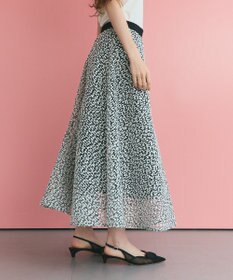 GRACE CONTINENTAL フェザーembドレス