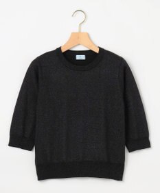 組曲 S 【WEB限定・2SET】5分袖ラメ入りアンサンブルニット