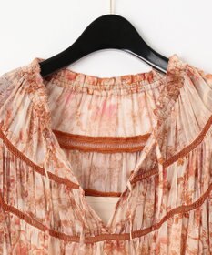 現行　完売品　グレースコンチネンタル　サラサグラデプリントワンピース　マキシ丈 現行 完売品 グレースコンチネンタル サラサグラデプリント