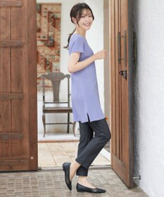 Tiaclasse 【新色追加】フレンチスリーブニットチュニック