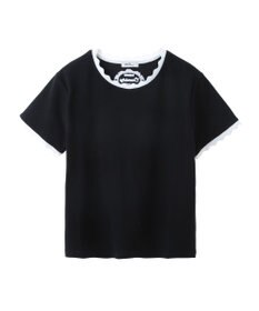 earth music&ecology バイカラースカラッププルオーバー