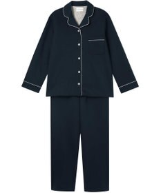 une nana cool 【綿混】ハイゲージダブルエアー 長袖開襟パジャマ MADE WITH LIBERTY FABRIC