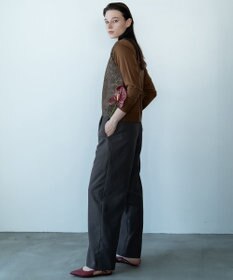 自由区 【カトリエムブーケ】Tricot de dentelle レースプルオーバーニット